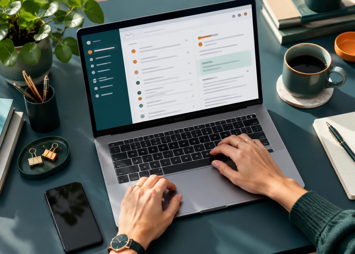 Boîte e-mail organisée par niveau de priorité